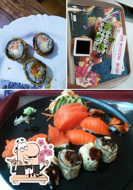 Presenteie-se com sushi no Gendai