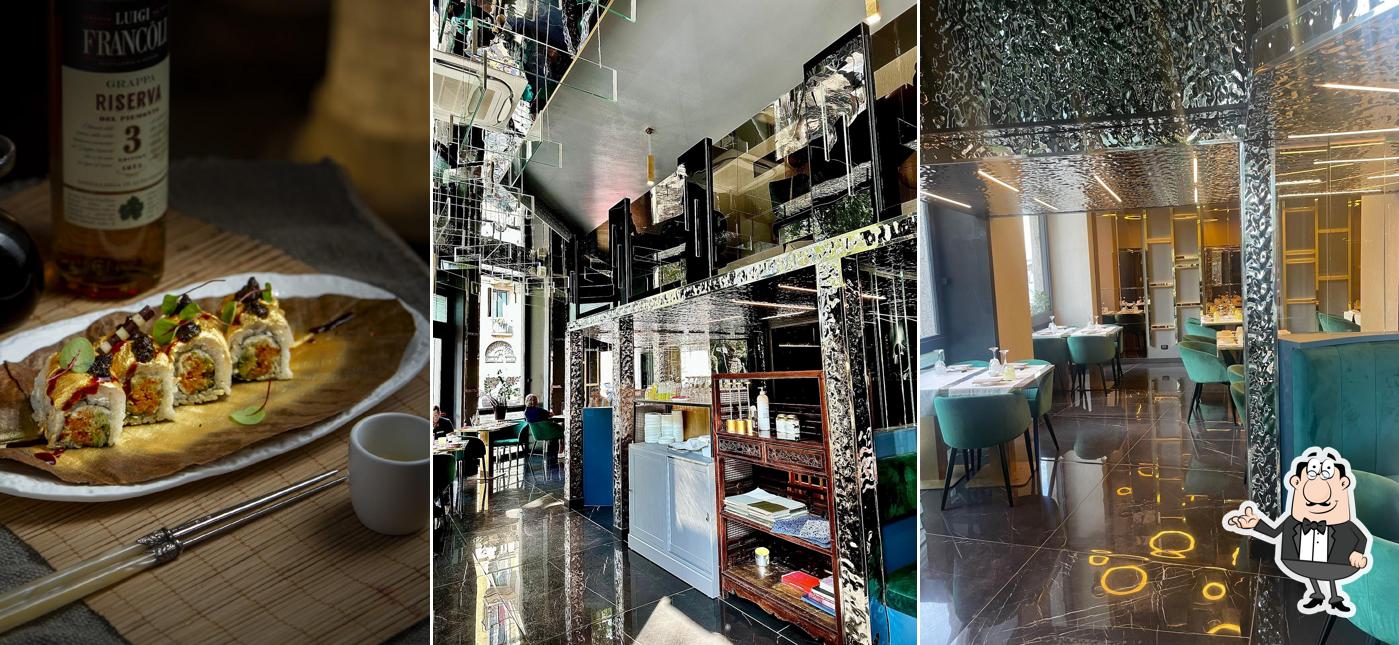 Gli interni di EIMI Sushi fusion restaurant