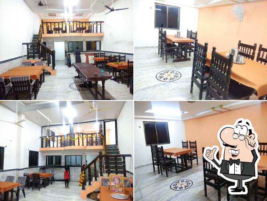 The interior of Hotel Kashima veg&non veg family restaurant (sharad pawar)