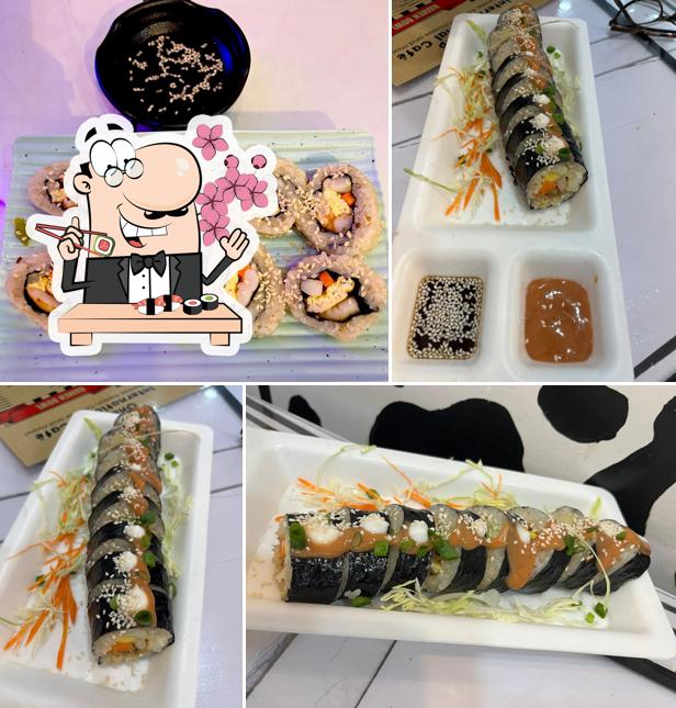 Try out different sushi options