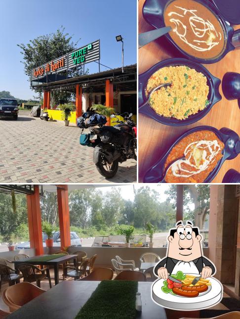 This is the photo showing food and interior at Kake Di Hatti