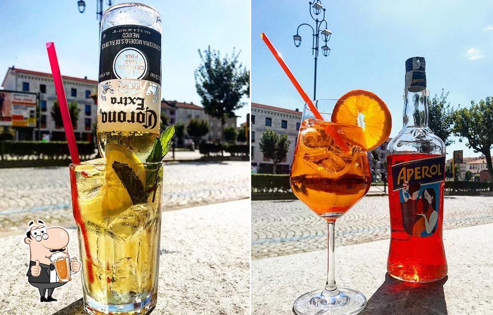 Puoi goderti un rinfrescante bicchiere di birra chiara o scura