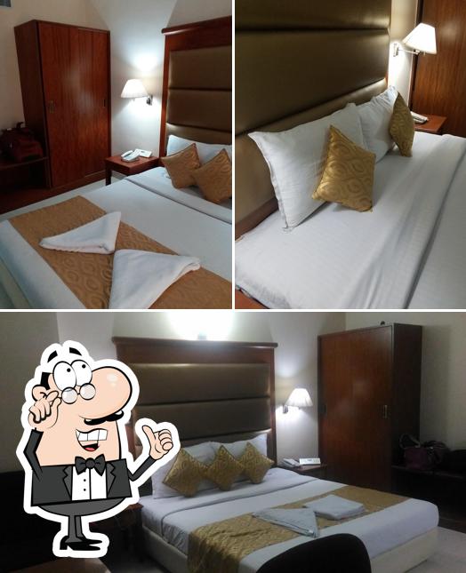 The interior of Raj Park Hotel Tirupati