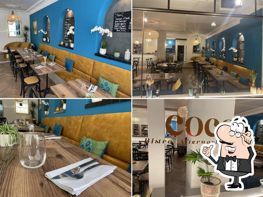 Gli interni di Bistro Coco