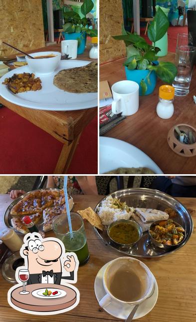 Food at Acoustic Cafe And Wooden Cottages