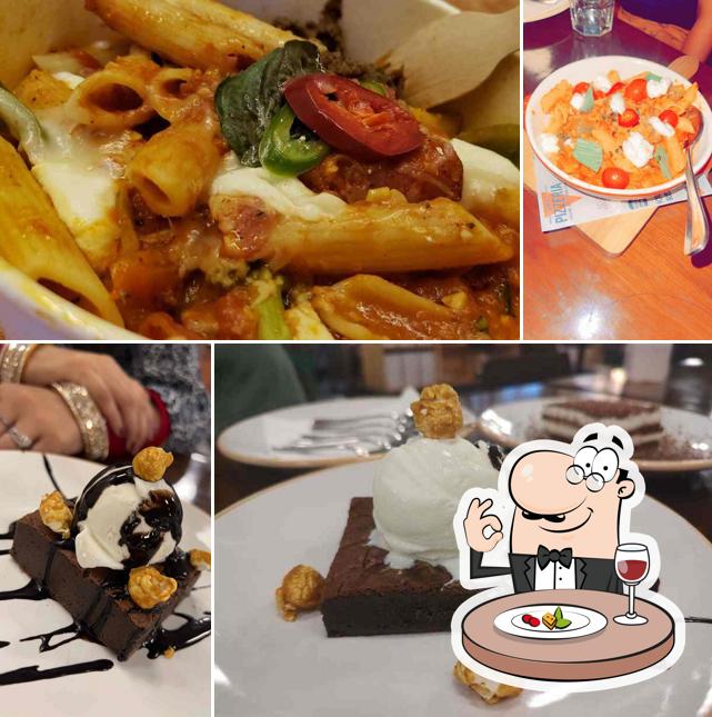 Food at Jamie Oliver's Pizzeria