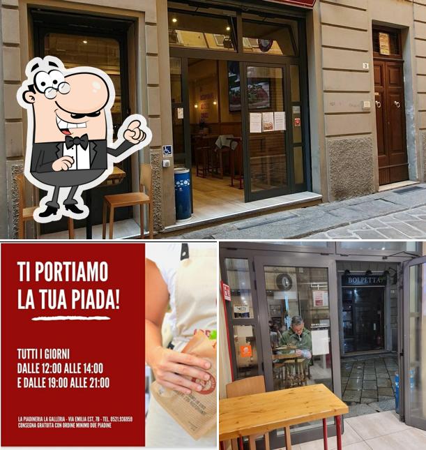 Gli interni di La Piadineria