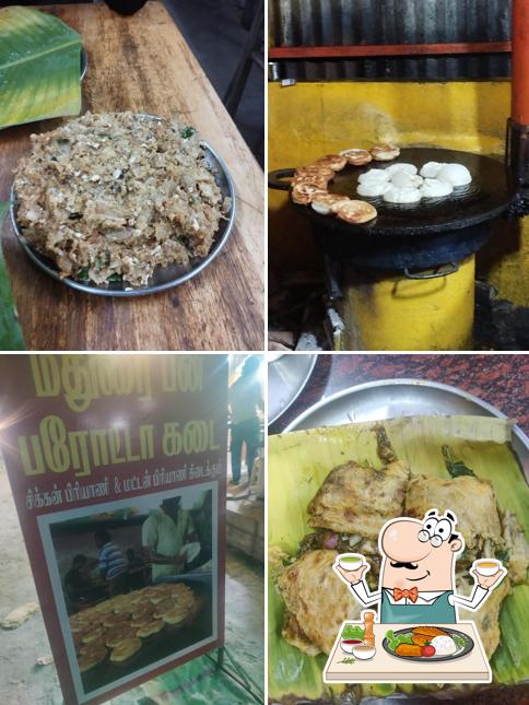 Food at Madurai Bun Parotta