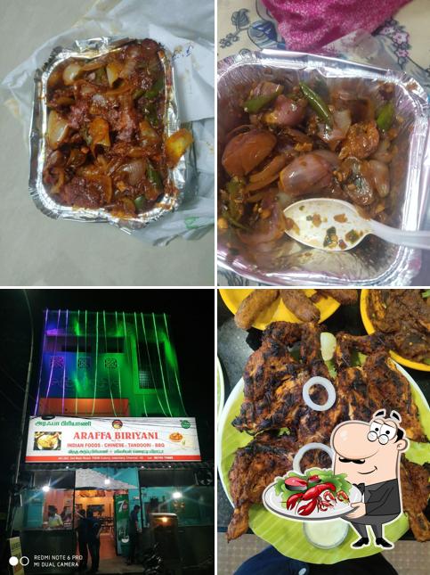 Get seafood at Araffa biriyani