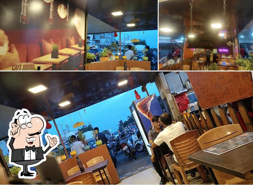 The interior of Cafe Aroma