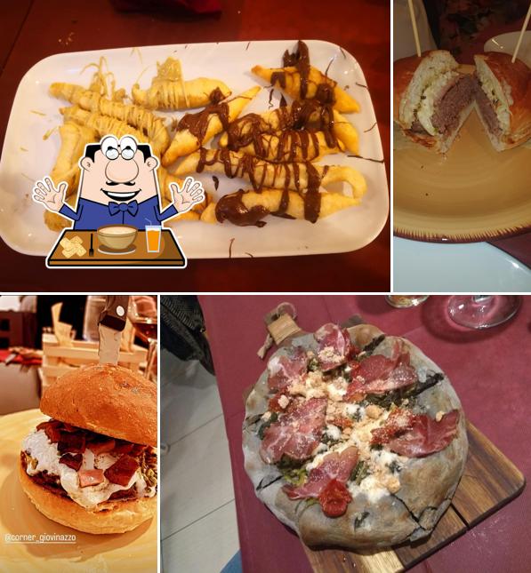 Panino con maiale stirato al Corner