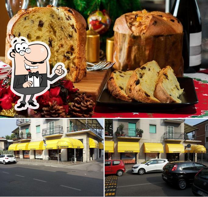 Tra le diverse cose da Diego Il tuo Fornaio si possono trovare la esterno e cibo