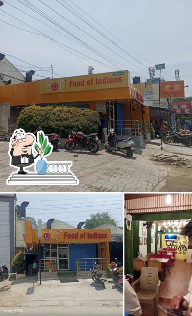 This is the picture depicting exterior and food at FOOD OF INDIANS