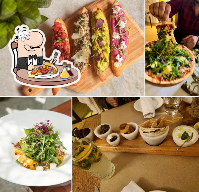 Order pizza at Olive Café & Bar