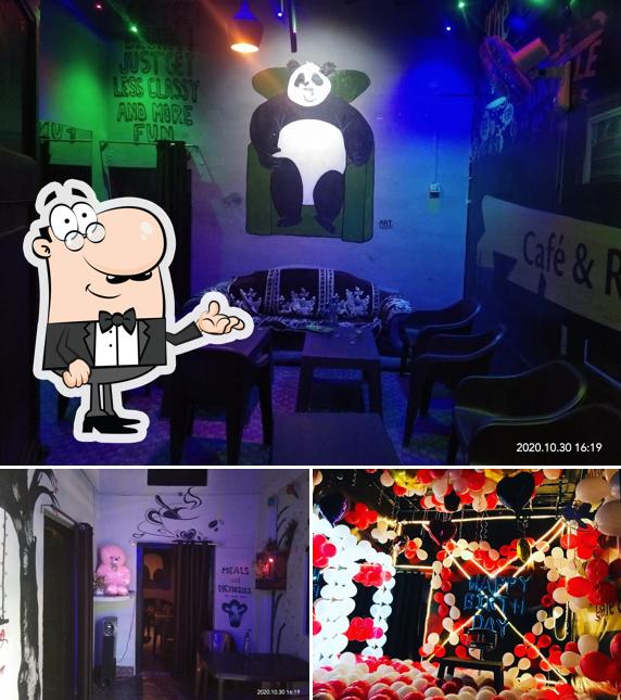 The image of interior and food at THE LAZY PANDA CAFE & RESTRO