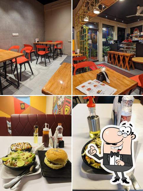 The interior of sk8ters Burger