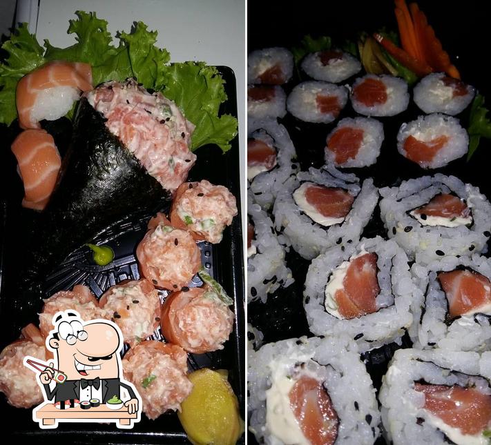 Sushi é um famoso cozinha originário do Japão