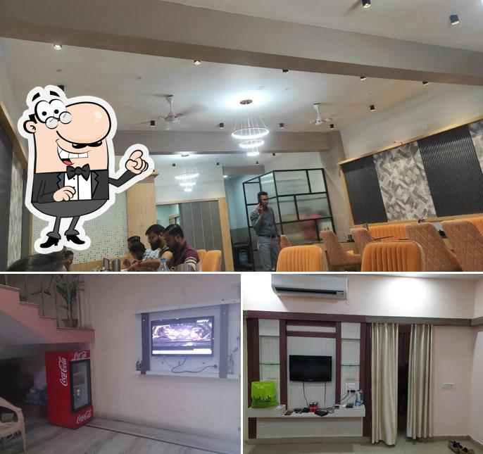 The interior of Hotel Krishna Bhog and Restaurant