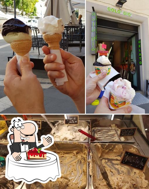 Golo Gió Gelateria Artigianale serve un'ampia gamma di dessert