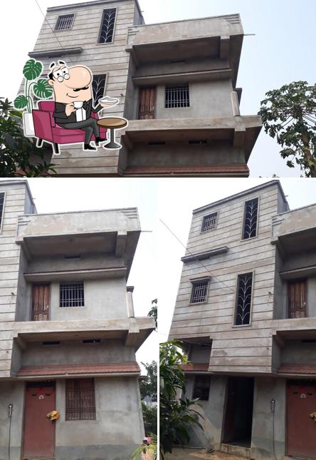 The interior of Bhagat Hotel