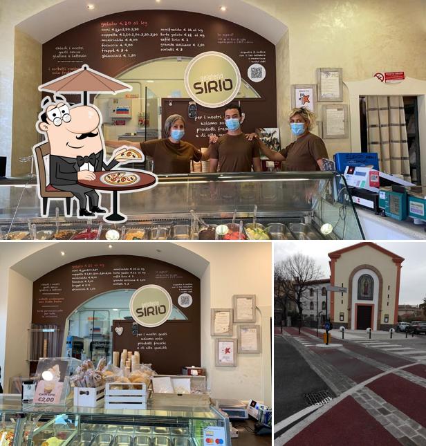 La foto di esterno e interni da Gelateria Sirio