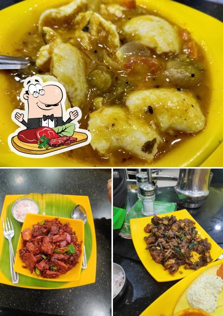 Pick meat dishes at Hot Dosai