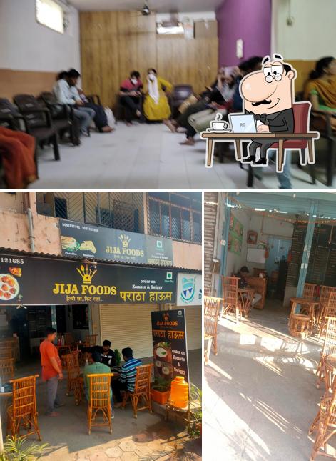The interior of JIJA Foods Paratha House