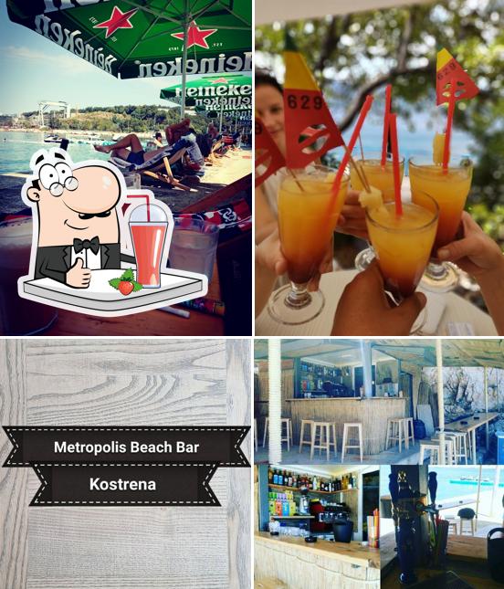 Metropolis beach bar propone un'ampia selezione di drink