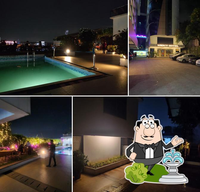 Enjoy the view at the outside area of The Mercy Roof Top