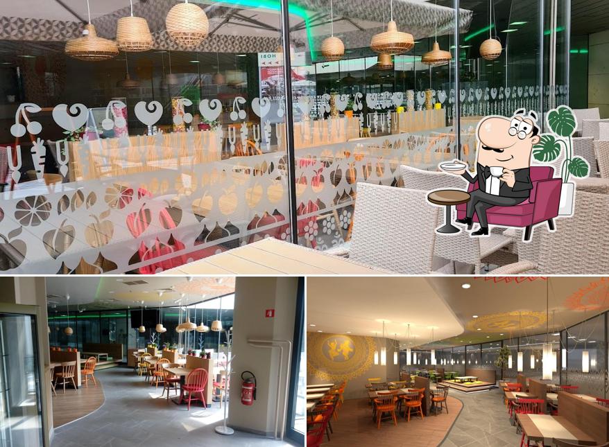 Dai un'occhiata agli interni di Veganska restavracija Mandala