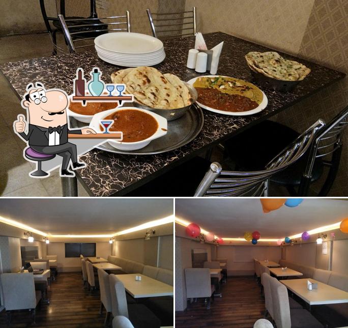 The interior of Aroma Restaurant