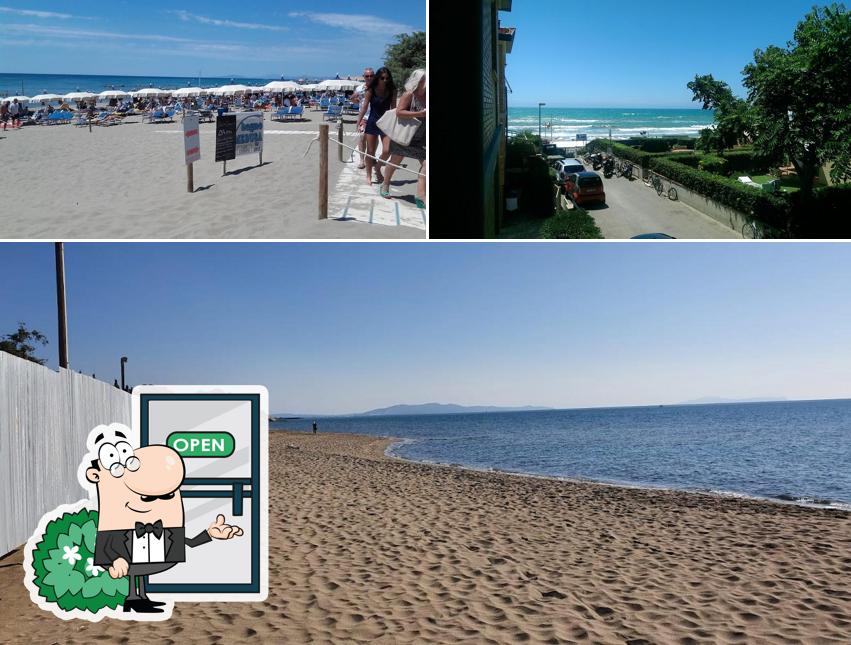 Curiosa tra la parte esterna di Bagno Medusa