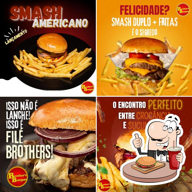 Deguste um dos hambúrgueres disponíveis no Brother's Burgers
