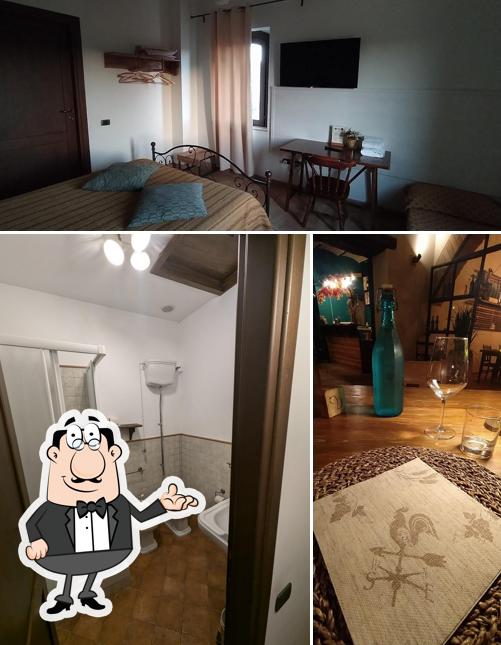 La immagine di interni e bevanda da Casale Viridi