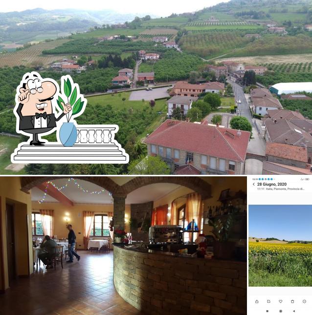 La esterno e interni del ristorante