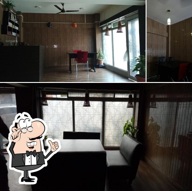 The interior of Kamarupa Pizza Cafe