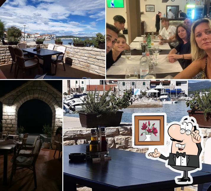 Gli interni di Konoba Treva