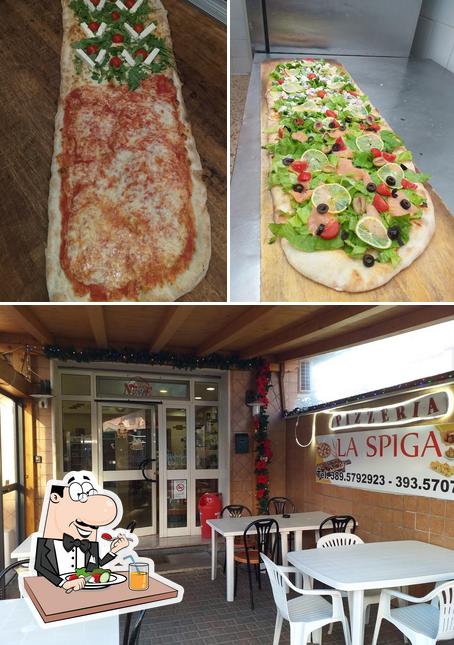 Tra le varie cose da La Spiga Torvaianica Alta si possono trovare la cibo e interni