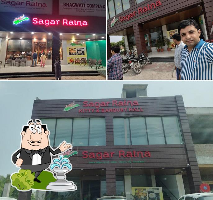 The picture of exterior and interior at Sagar Ratna