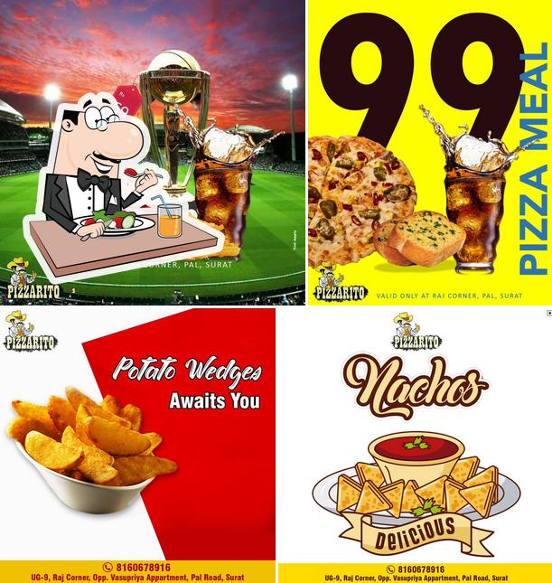 Food at Pizzarito Pal