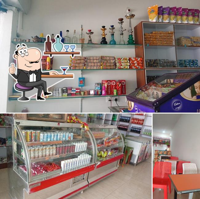 The interior of Rajpurohit fast food