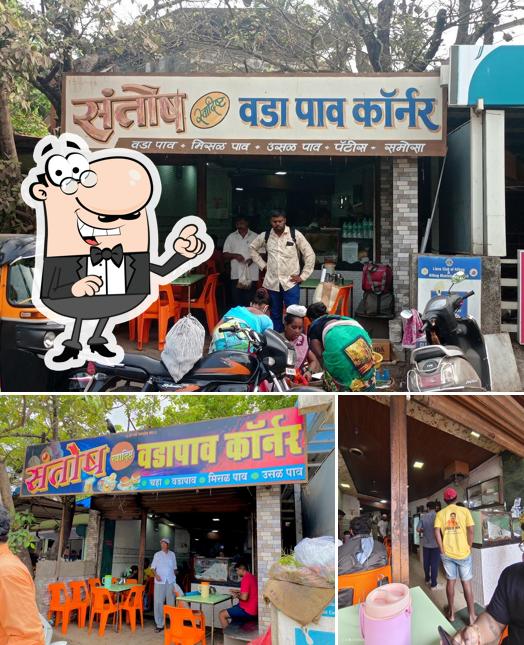 The interior of Santosh vada pav