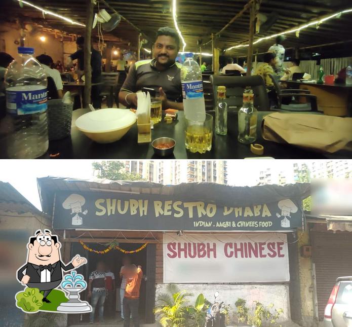 The exterior of Shubh Restro Dhaba