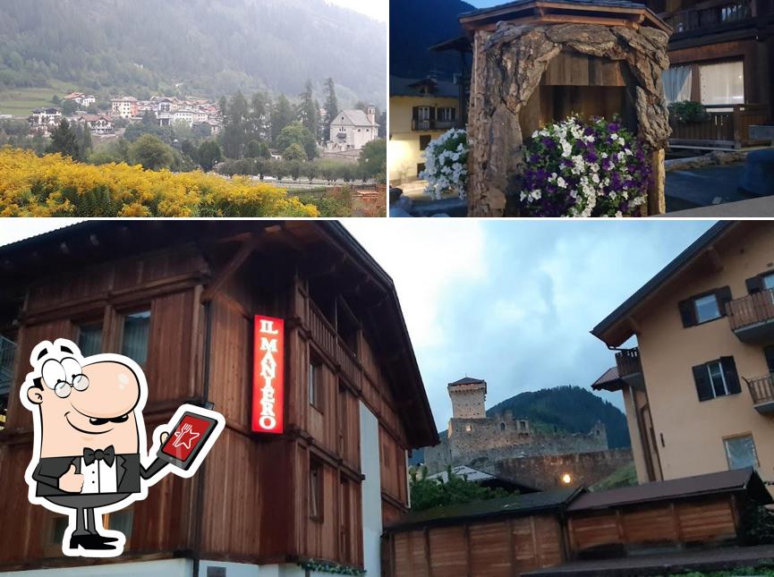 Puoi goderti l'aria fresca dal dehors di RISTORANTE PIZZERIA HOTEL "IL MANIERO"
