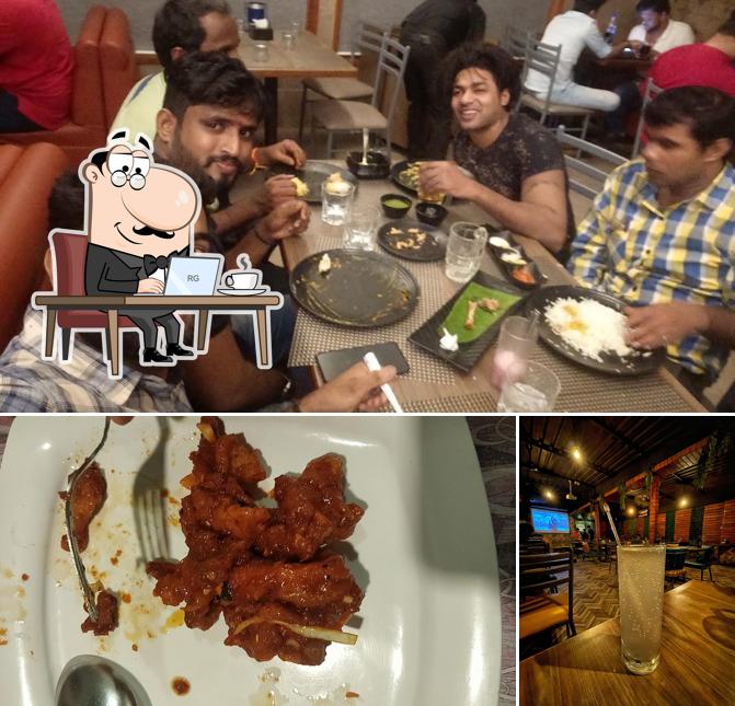 The photo of Akshith Family Restaurant & Bar’s interior and food
