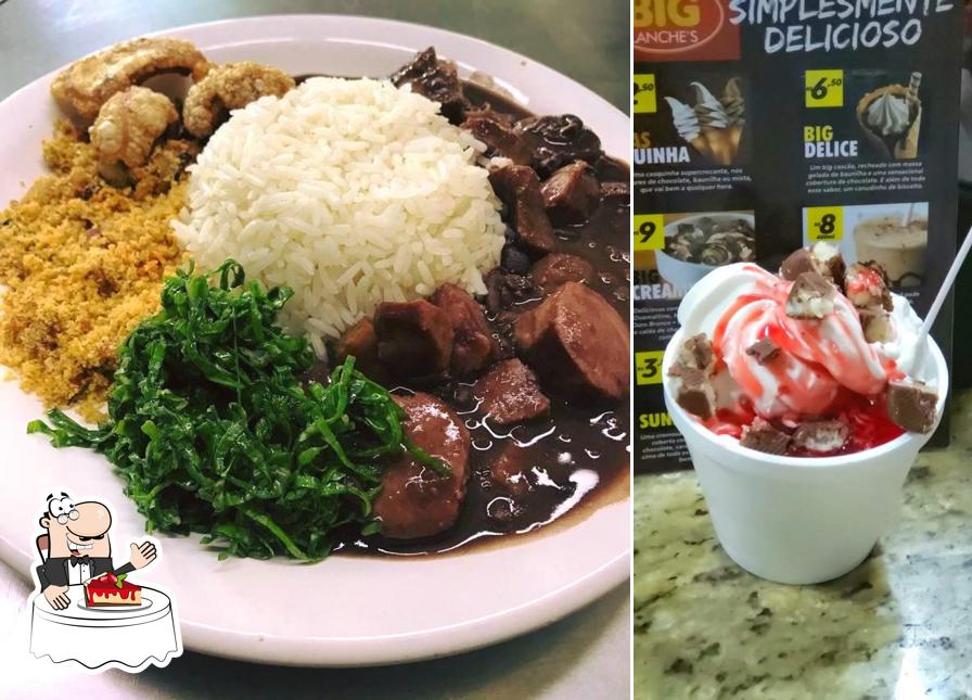 Big Lanches e Restaurante provê uma escolha de sobremesas