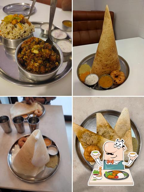 Meals at Hotel Saravanaas Vegetarian restaurant