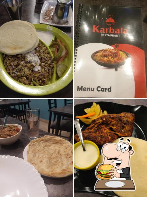 Try out a burger at Karbala Restaurant