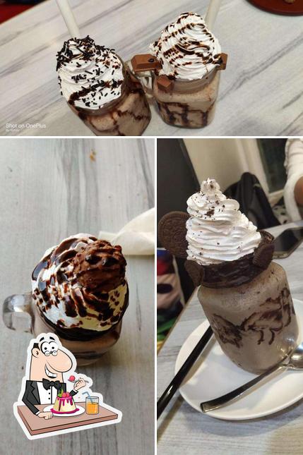Pair A Dice Cafe offers a selection of desserts