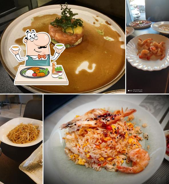 Gambas al ajillo al SHINZO SUSHI FUSION